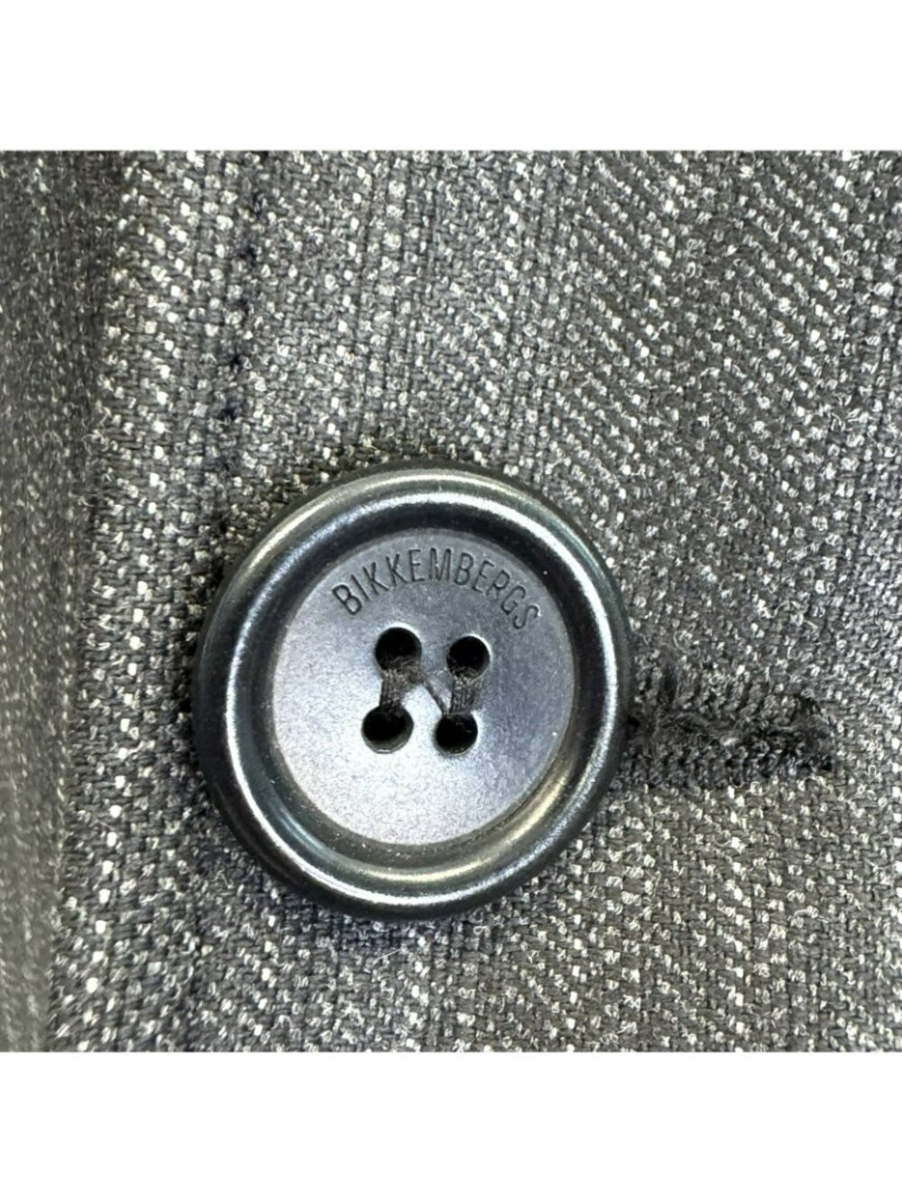 Dirk Bikkembergs Black Wool Pinstripe Military Blazer Jacket Mens US 38 / EU 48 - Picture 4 of 9
